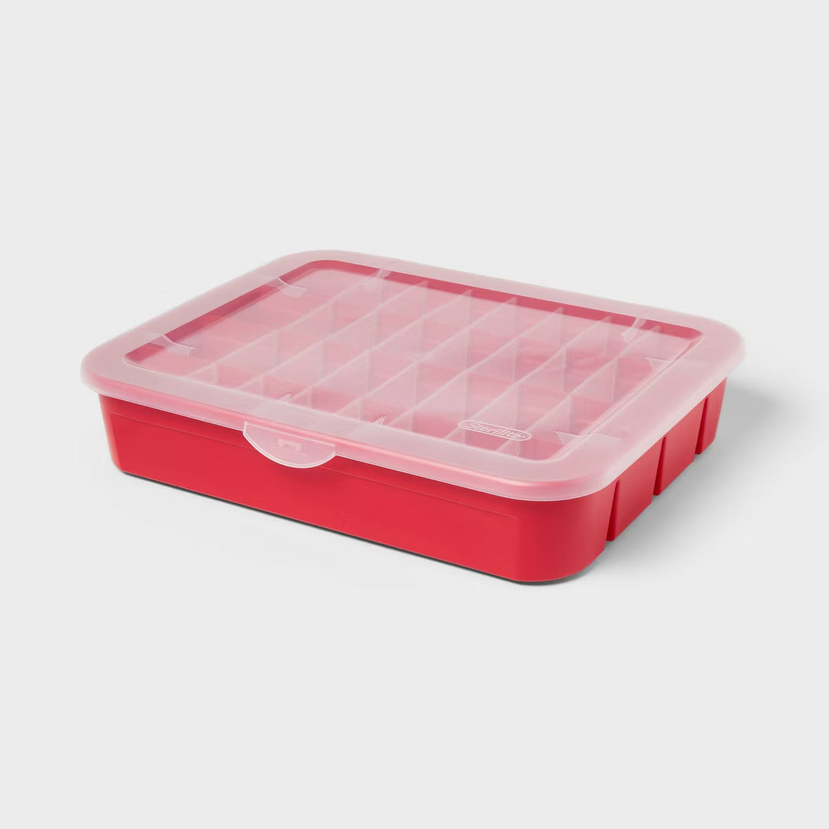 Adjustable Ornament Case - Brightroom™: Stackable Red Utility Storage Tub, 13.9 Volume, Lidded,... | Target
