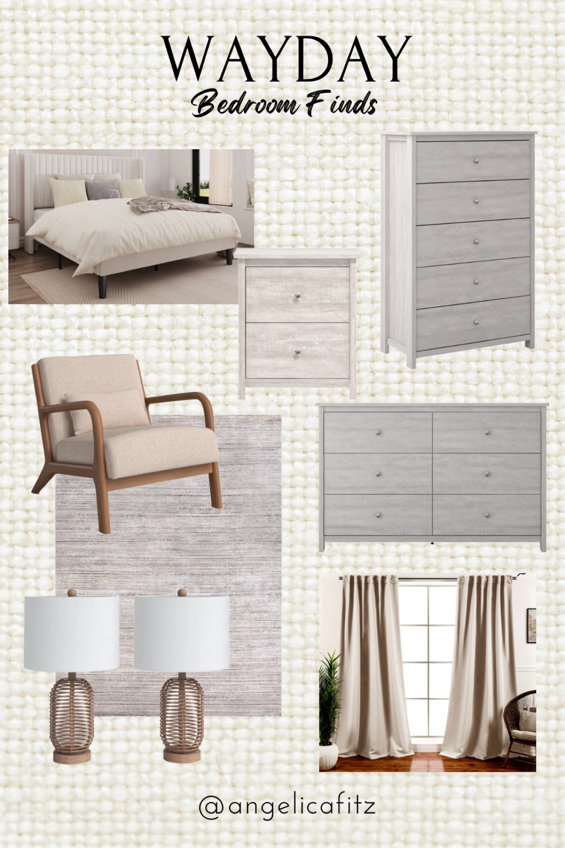 CRAZY SALES TODAY OM WAY DAY!!! Here are my fav bedroom finds🤌🏼🤌🏼

Wayday, Wayfair, discount, sale, bedroom furniture, home decor, night stand, rug, curtain, lamps, chairs, bed

#LTKSaleAlert #LTKHome #LTKSeasonal