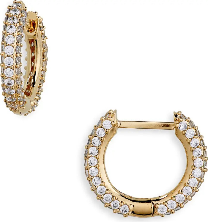 Nadri Pavé Cubic Zirconia Huggie Hoop Earrings | Nordstrom | Nordstrom