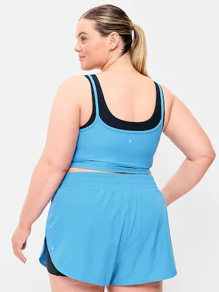 PowerSoft Layered Longline Bra | Old Navy (US)