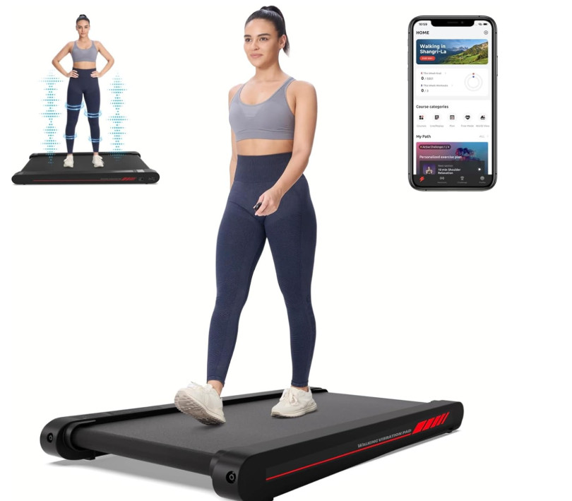 Sperax Walking Vibration Pad with APP, 3 in 1 Under Desk Treadmill, 2.5HP Low Noise Walking Treadmill Pad with Remote Control,Portable Treadmills for Home Office 

 #LTKGiftGuide #LTKSeasonal #LTKActive