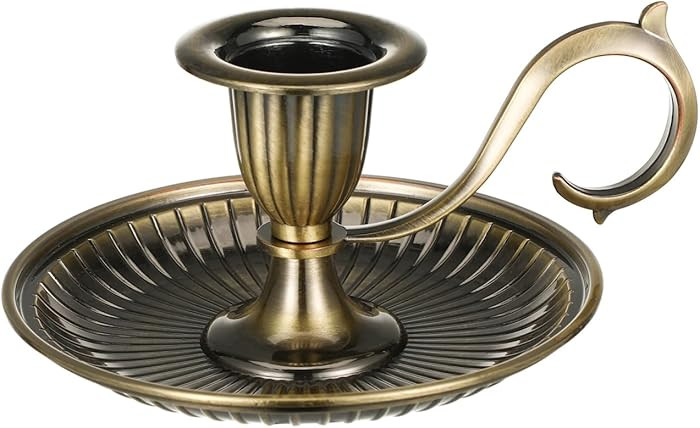 Healifty Candle Holder Candlestick Holder: Taper Candle Holders for Christmas Decor, Vintage Bron... | Amazon (US)