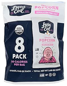 Lesser Evil - Buddha Bowl Organic Popcorn Himalayan Pink - 0.46 Ounce (Pack of 8) | Amazon (US)