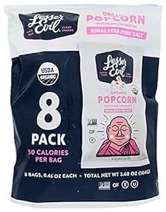 Lesser Evil - Buddha Bowl Organic Popcorn Himalayan Pink - 0.46 Ounce (Pack of 8) | Amazon (US)