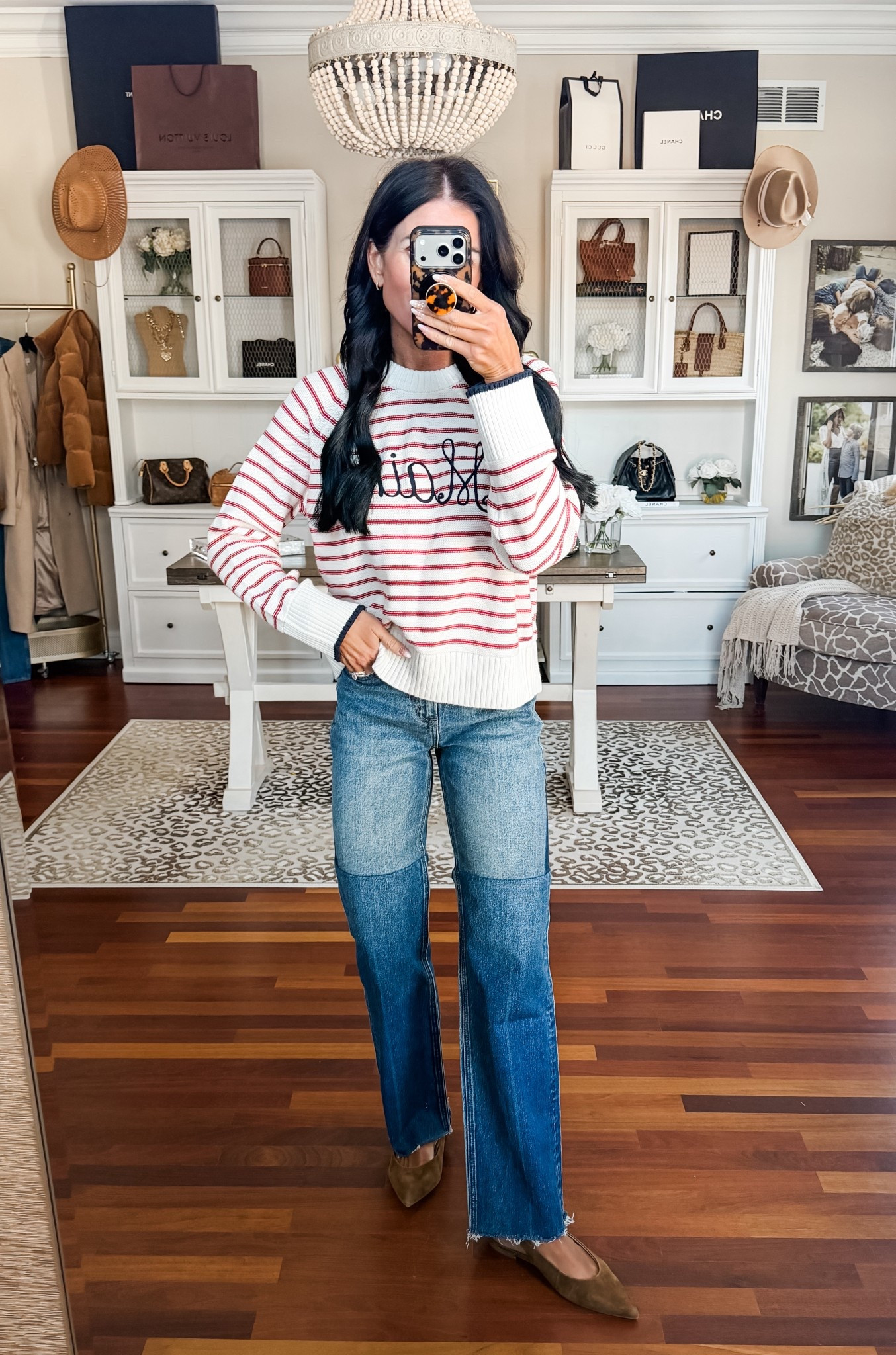 Love this striped Maine sweater! Wearing a small 

#LTKTravel #LTKootd #LTKSeasonal