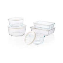 Pyrex Ultimate 10-Piece Glass Food Storage Set + Reviews | Crate and Barrel | Crate & Barrel