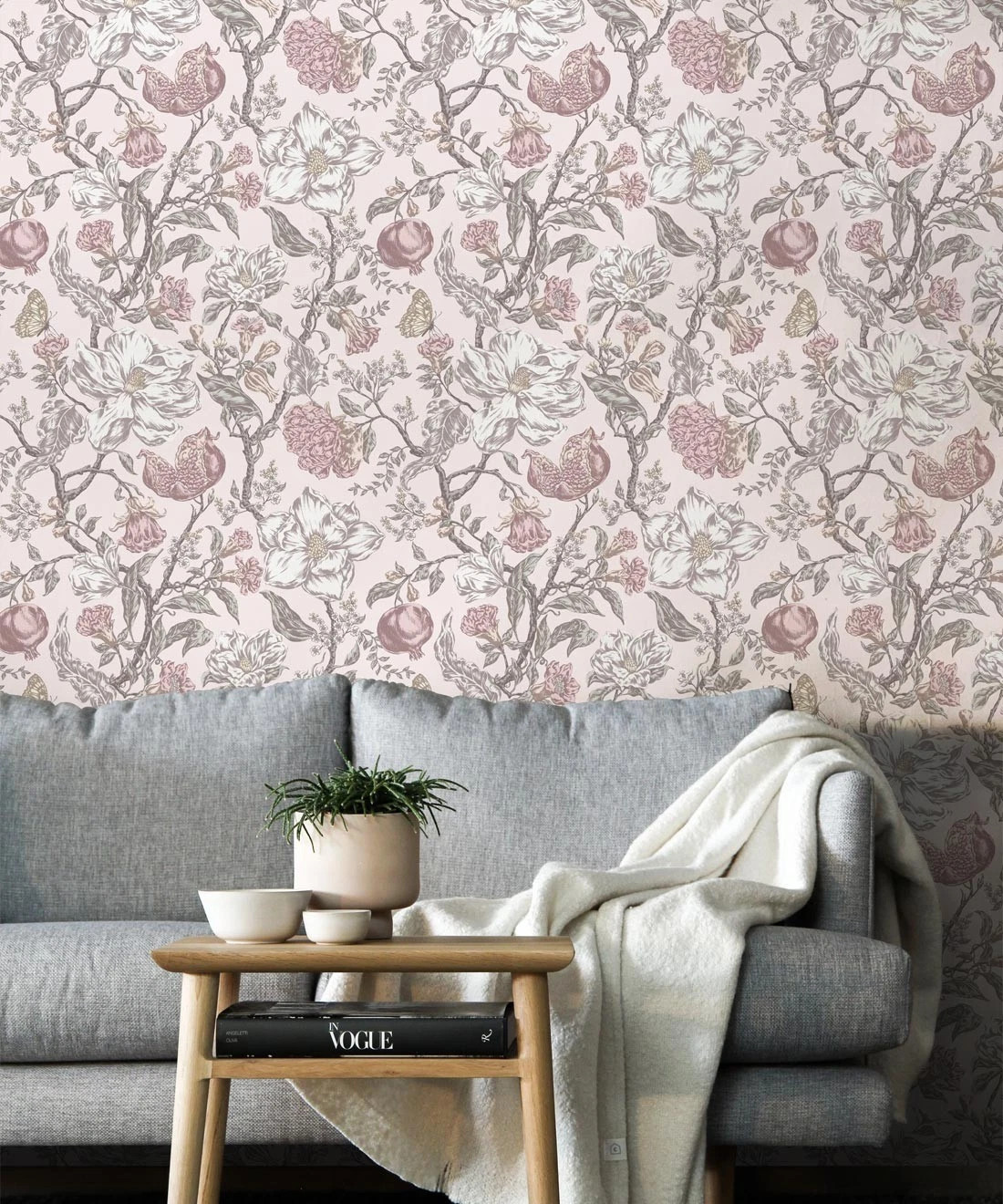 Milton & King Commercial Grade Wallpaper 2 Rolls Magnolia Garden 24" x 33' | eBay US