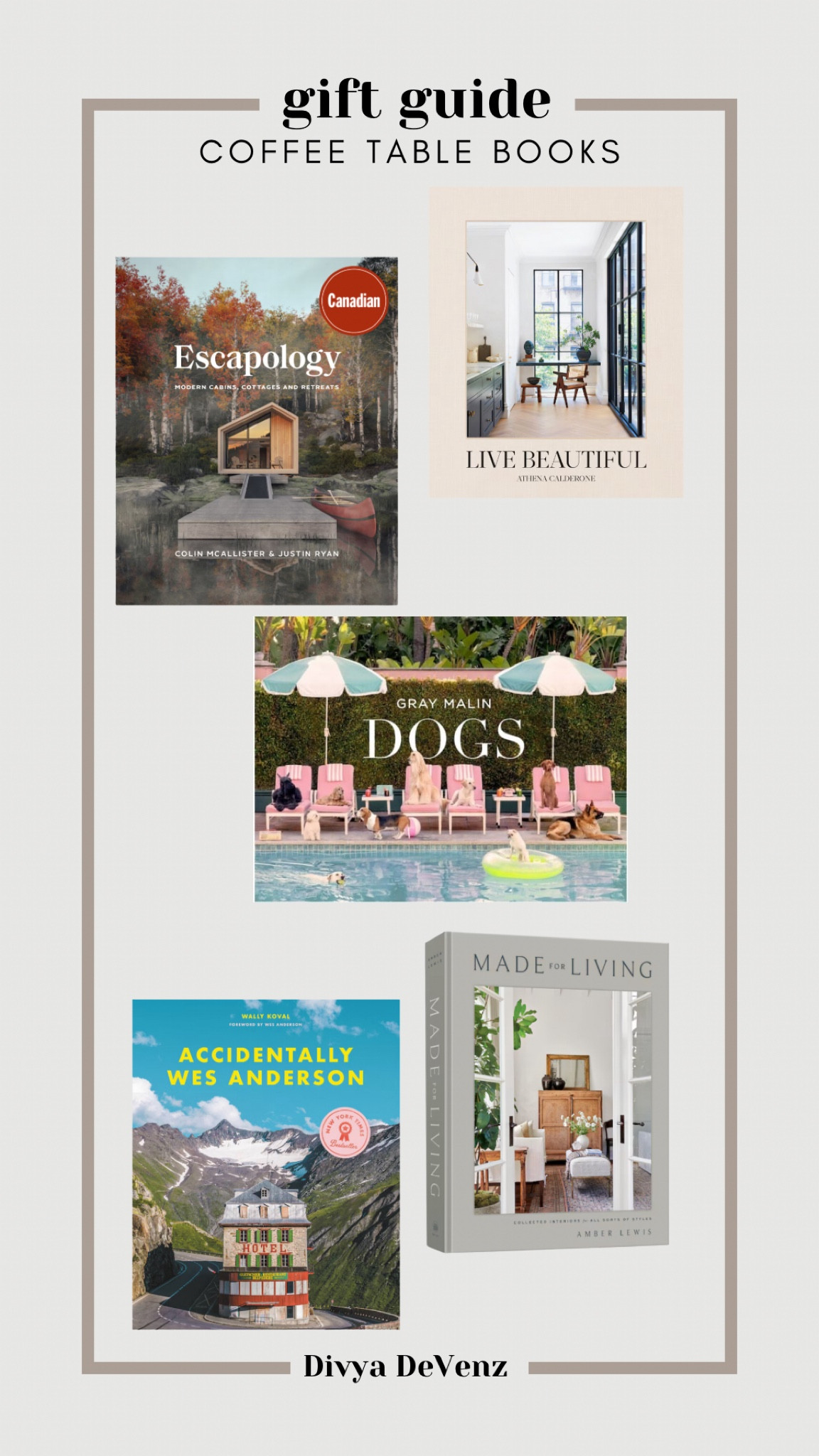 Beautiful coffee table books are a great gift for neighbours, favourite things or white elephant party and are still available for quick shipping!  Whether their interests lie in dogs, travel, interior home design, or photography, they areunder $20 for kindle or under $50 or $100 in hardcover. 


#LTKsale #LTKcasa #LTKgiftguide