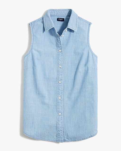 Chambray button-up shirt in signature fit | J.Crew Factory