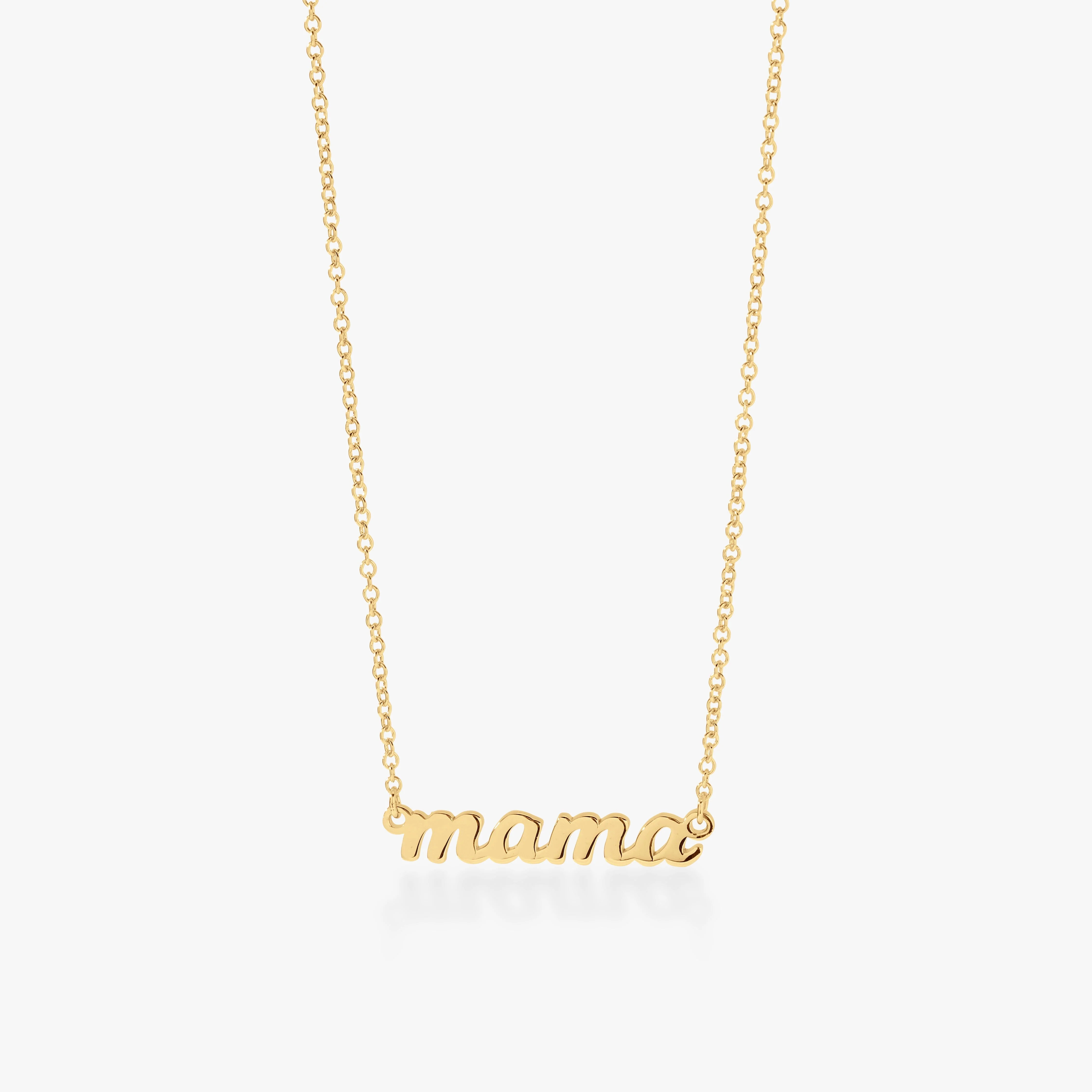 Script Mama Nameplate Necklace | Tiny Tags (US)