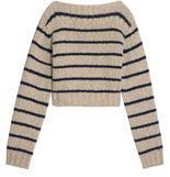 Boat neck sweater in marinière wool - CELINE | 24S US