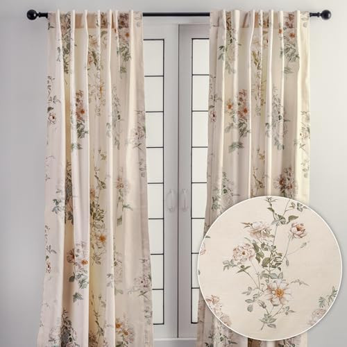 Maison d' Hermine Curtains for Living Room 100% Cotton 96 inch Length One Panel Light Filtering C... | Amazon (US)