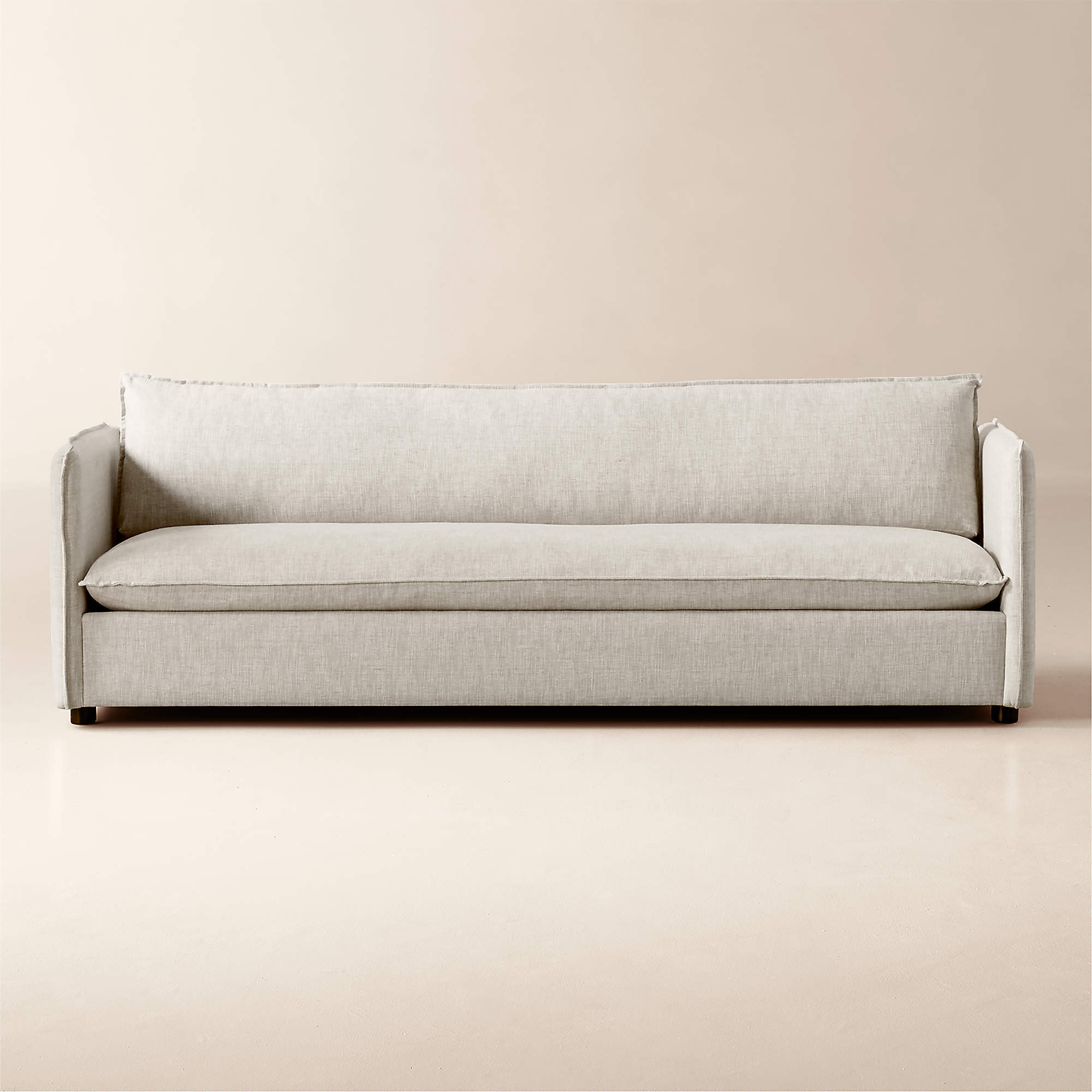 Corroy Natural Linen Sofa + Reviews | CB2 | CB2