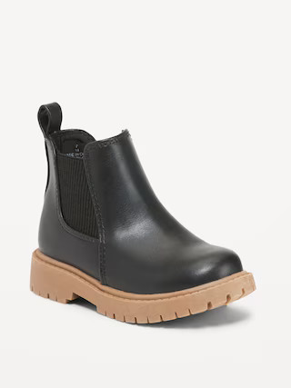 Faux-Leather Chelsea Boots for Toddler Girls | Old Navy (US)