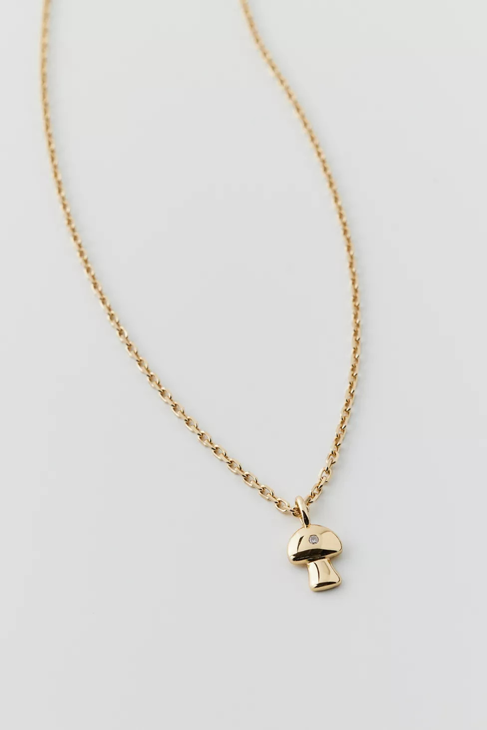 Five And Two Jewelry Freya Mushroom Charm Necklace | Urban Outfitters (US and RoW)