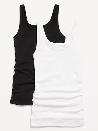 Maternity First Layer Rib-Knit Tank Top 2-Pack | Old Navy (US)