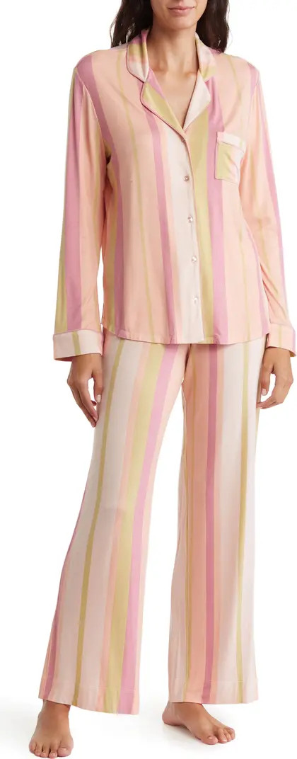 Tranquility Long Sleeve Shirt & Pants Two-Piece Pajama Set | Nordstrom Rack
