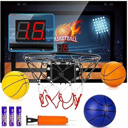 TREYWELL Indoor Basketball Hoop for Kids and Adults Door Room Basketball Hoop Mini Hoop with Elec... | Amazon (CA)