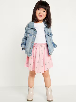 Printed Jean Skirt for Toddler Girls | Old Navy (US)