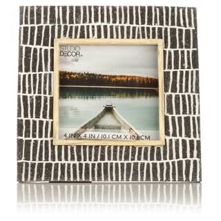 Black, White & Natural 4" x 4" Picture Frame by Studio Décor® | Michaels | Michaels Stores