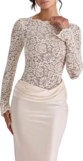 Ellie Long Sleeve Lace Bodysuit | Nordstrom
