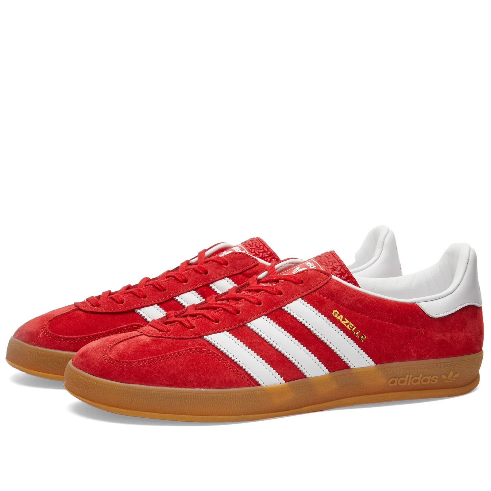Adidas Gazelle Indoor Scarlet & White | END. | End Clothing (UK & IE)