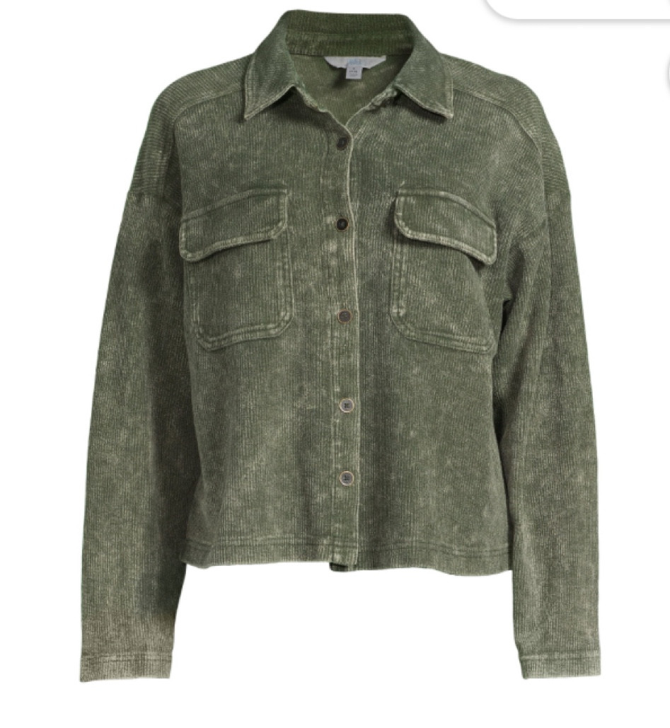 Cropped corduroy shacket at Walmart! Walmart fall fashion! 