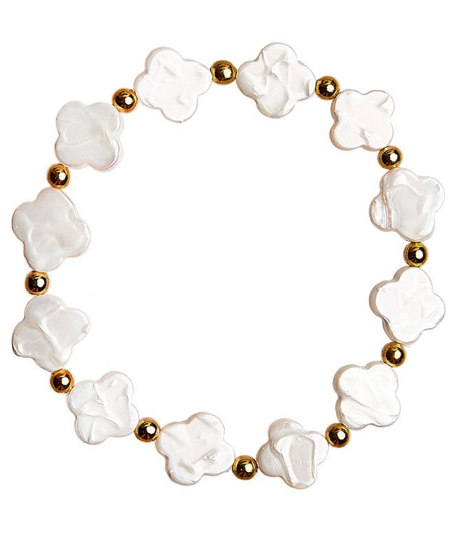 Lana Clover Bracelet - Natural Pearl Stone | Lisi Lerch Inc
