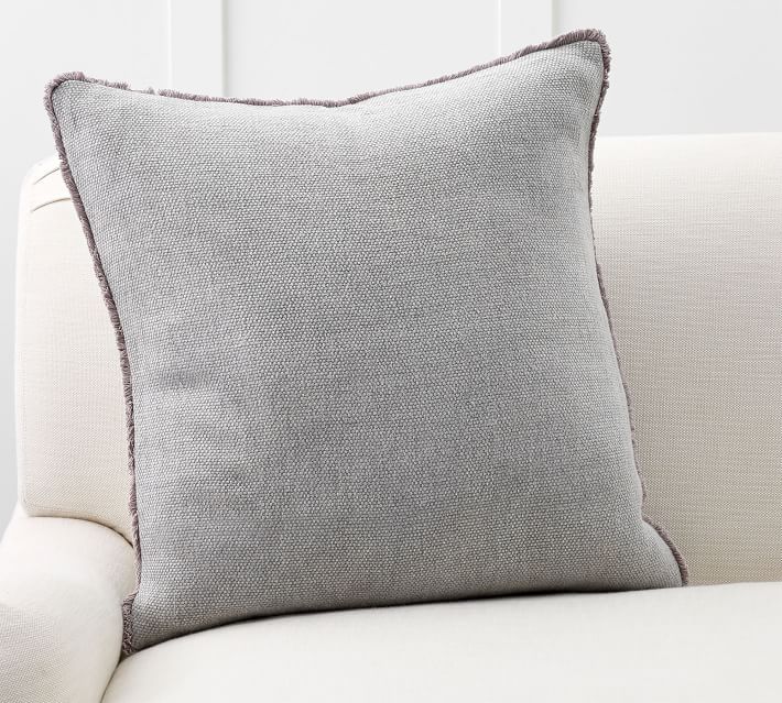 Willa Textured Fringe Pillow Covers | Pottery Barn (US)