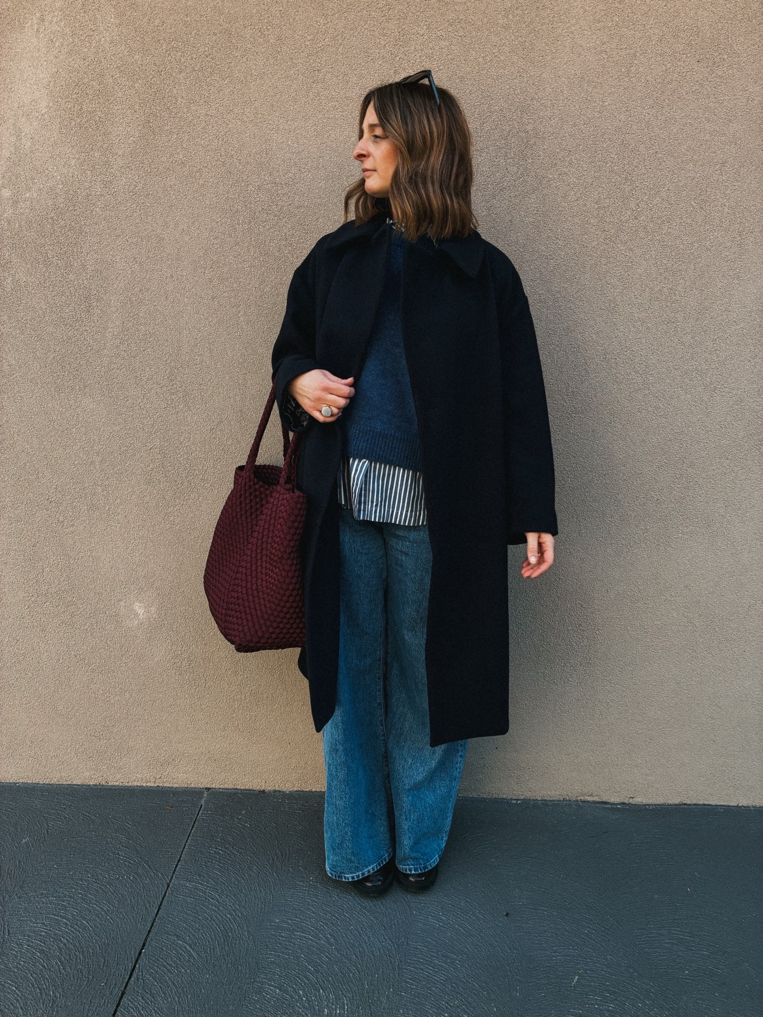 Jeans - Country Road - wearing usual 8
Shirt - Jac & Mooki. Wearing an 8
Vest - Sezane. Sized uk to a 36
Coat Gloverall. (Last season) 
Loafers - Frankie 4 Footwear. Sized up one size

#LTKstyletip #LTKjeans #LTKshoes