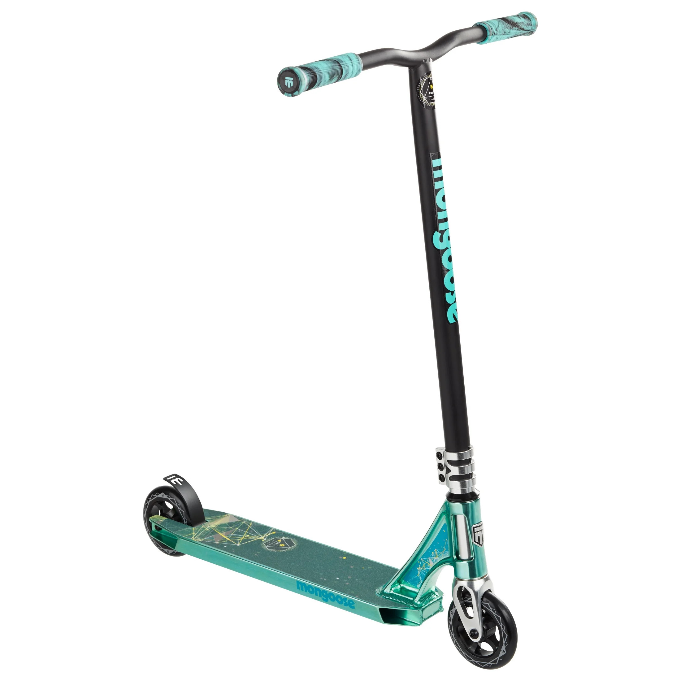 Mongoose Rise 110 Expert Freestyle Stunt Kick Scooter for ages 8 and up, Teal/Black | Walmart (US)