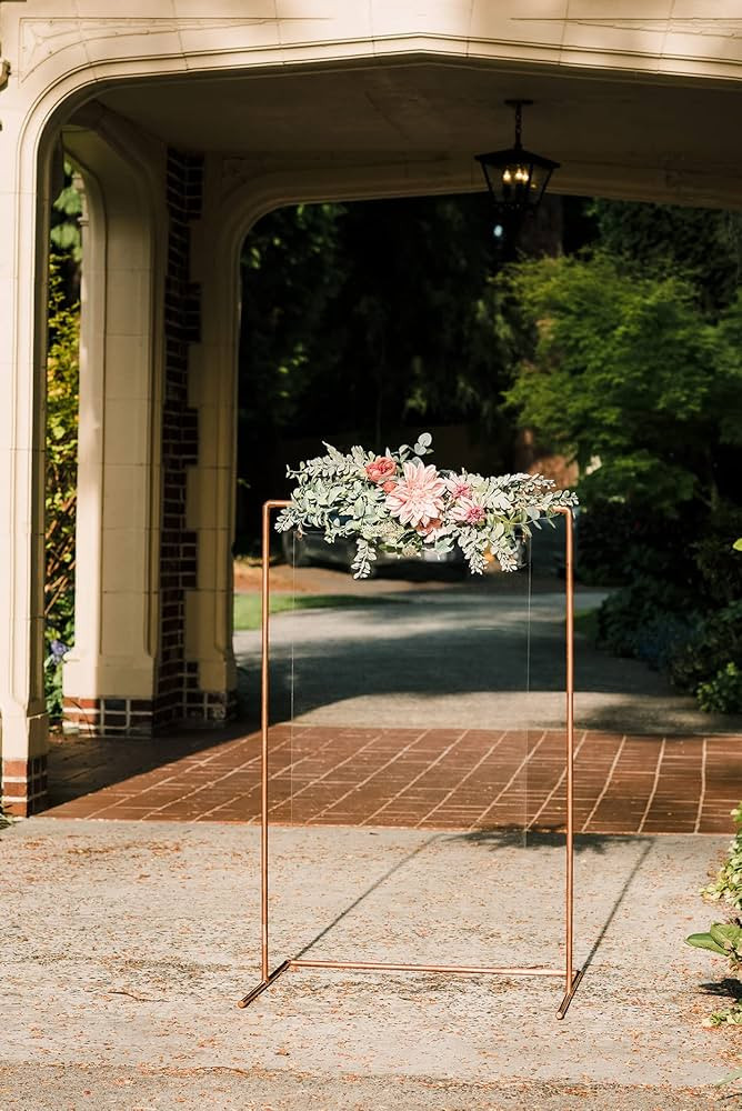 Copper Stand - Easel - Wedding Welcome Stand - Floor Sign Holder | Amazon (US)