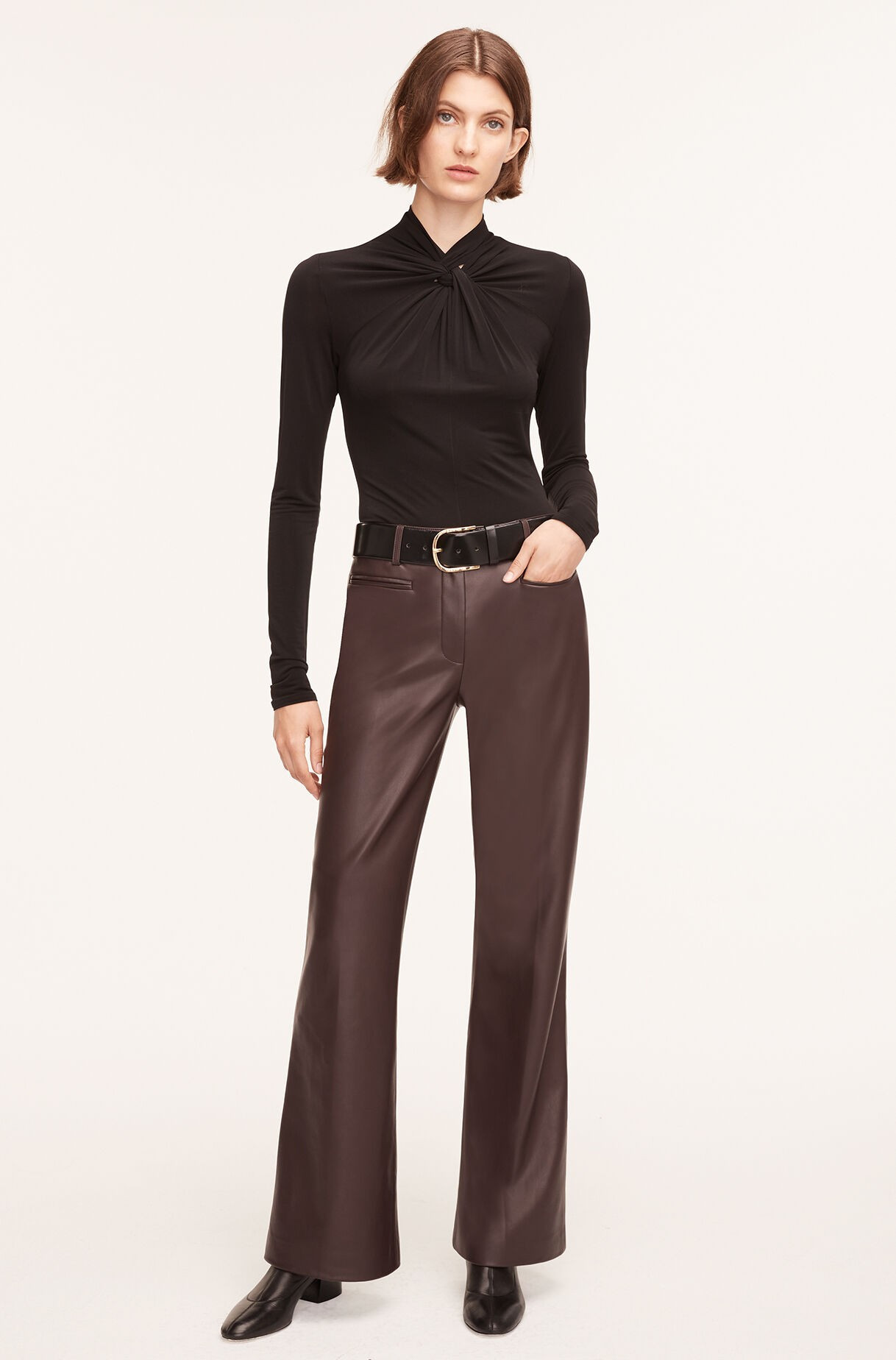 Vegan Leather Trouser | Rebecca Taylor