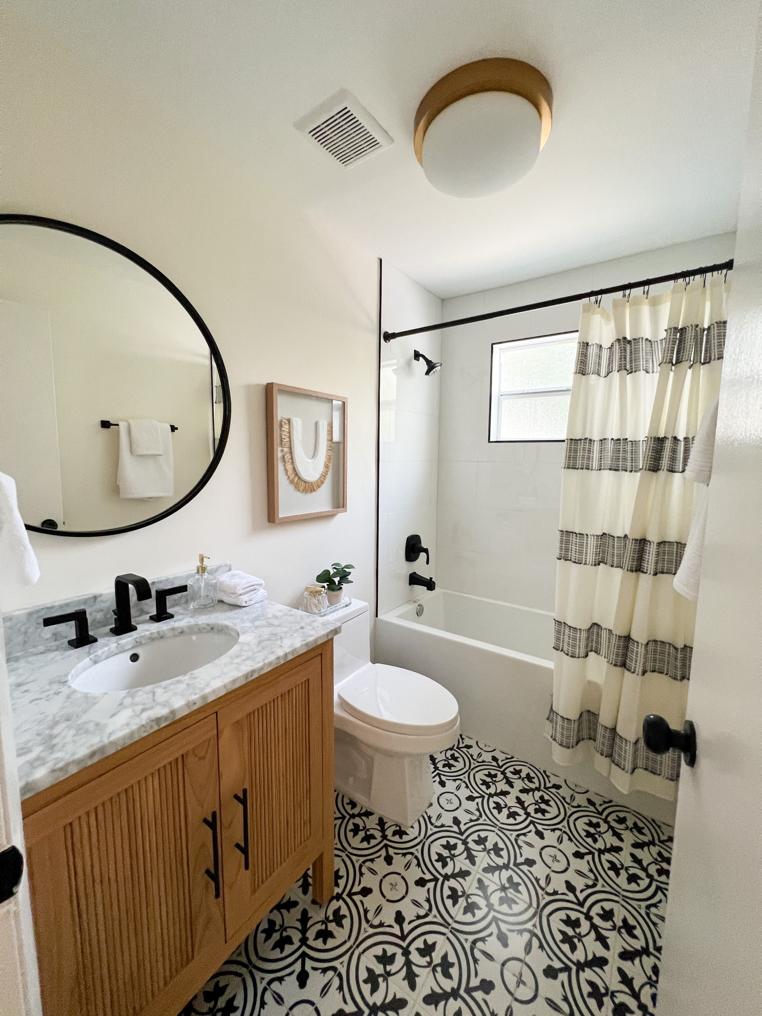 Airbnb unit bathroom decor
Vanity
Toilet
Bathtub
Shower curtain 

#LTKunder100 #LTKFind #LTKhome