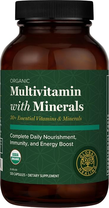 Global Healing Center - USDA Organic Multivitamin for Women & Men - Vitamins Include A, C, D, & M... | Amazon (US)