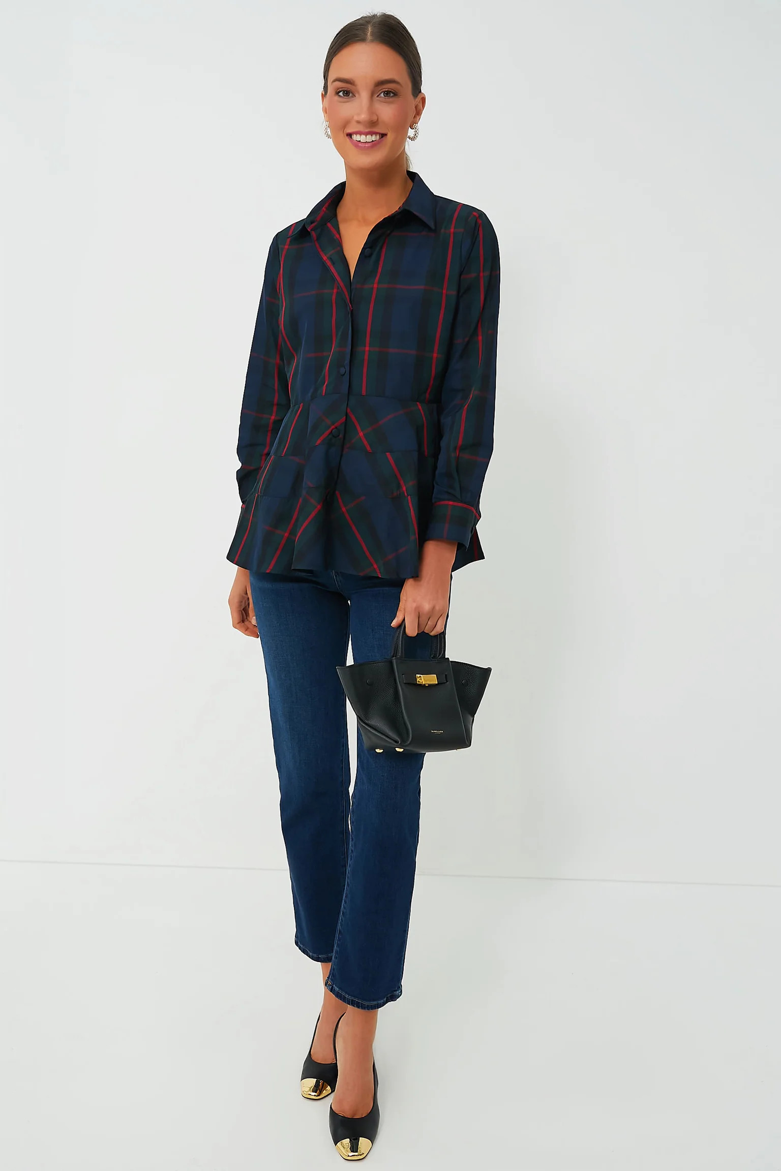 Fraser Plaid Ashlen Blouse | Tuckernuck (US)