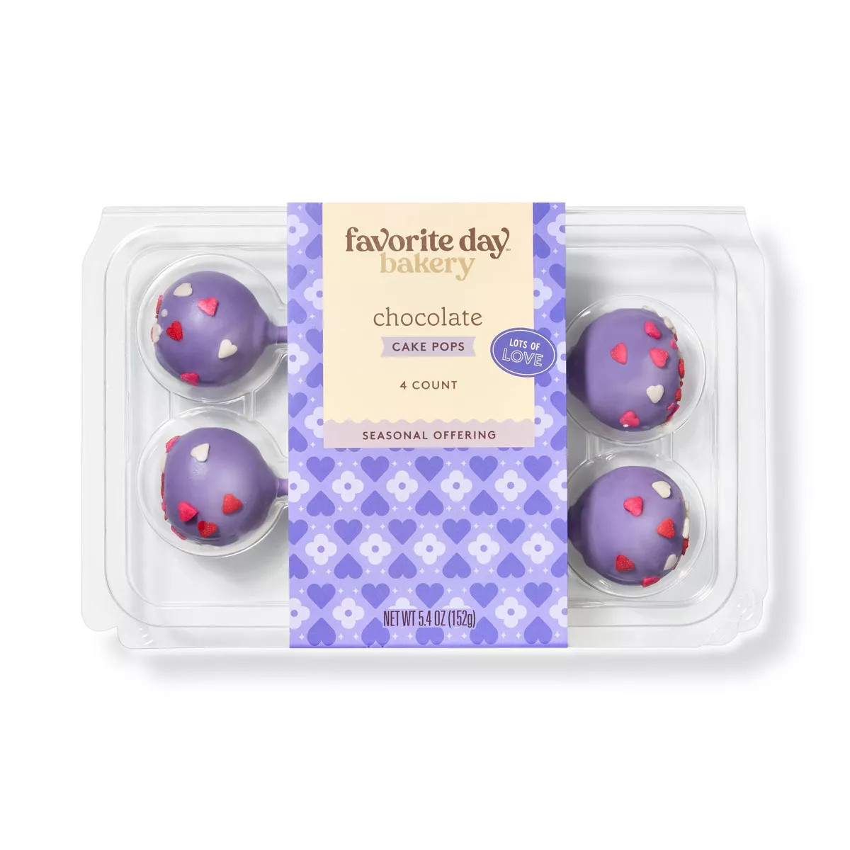 Valentine's Chocolate Cake Pops - 5.4oz/4ct - Favorite Day™ | Target