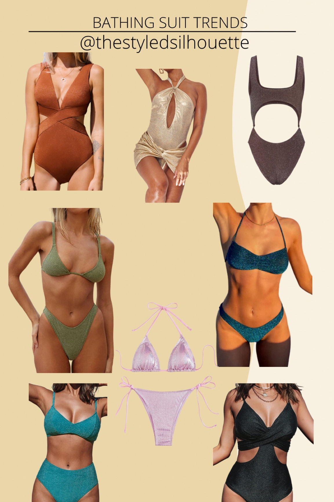 Shimmer swimsuits// glitter swimsuits// 2023 swim suits// bikini// once pieces 

#LTKSeasonal #LTKsalealert #LTKswim