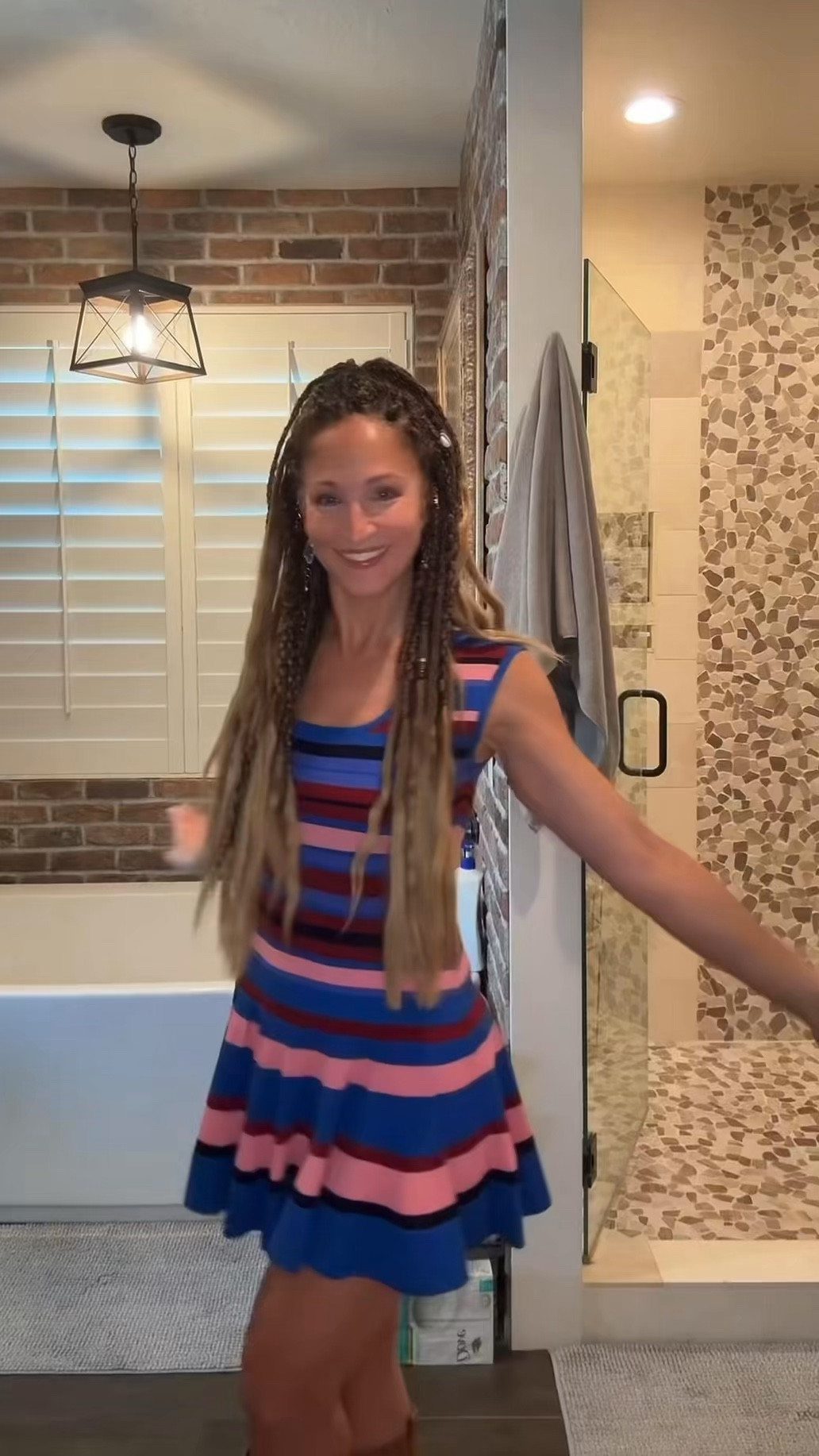 Anthro sale on sale super cutie dress that you can style up or down. So forgiving and stretchy. Love!

#LTKOver40 #LTKMidsize #LTKSpringSale