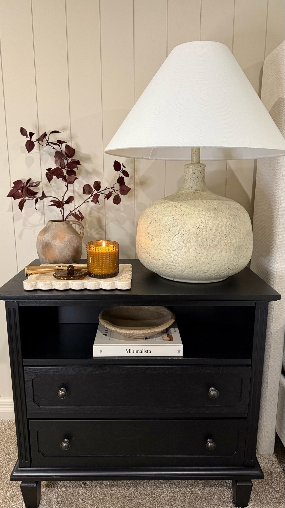 On Sale Functional Nightstands 
Follow @farmtotablecreations on Instagram for more cozy home finds and styling tips.

These nightstands are not only beautiful but incredibly functional — each one includes built-in USB ports and power outlets in the back, making it easy to charge phones, lamps, or plug in your favorite devices without messy cords. The rich black finish adds contrast and warmth beside neutral bedding, creating a timeless look that feels both modern and classic. And the best part? They’re on sale!

#nightstand #bedroomdecor #bedroomfurniture #bedroominspo #bedroomstyle #neutralbedroom #classicdecor #affordabledecor #homefinds #homedesign #interiordecor #interiordesign

#LTKSaleAlert #LTKHome #LTKSeasonal