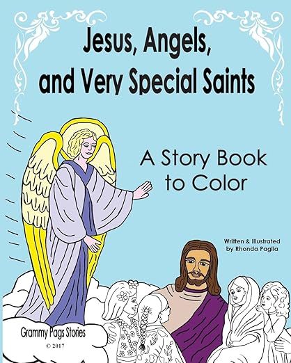 Jesus, Angels, and Very Special Saints ~ A Story Book to Color | Amazon (US)