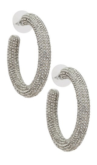 Chiara Earrings in Silver | Revolve Clothing (Global)