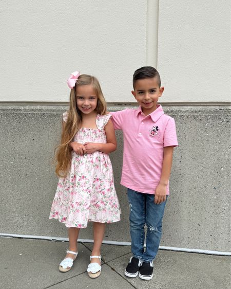 Kids spring outfits from Janie and Jack
Pink floral dress
Flower espadrille sandals
Pink Mickey Mouse polo shirt

Kids spring outfits, girls sun dress, spring outfit, kids matching outfits, kids summer outfits

#LTKSeasonal #LTKfamily #LTKkids