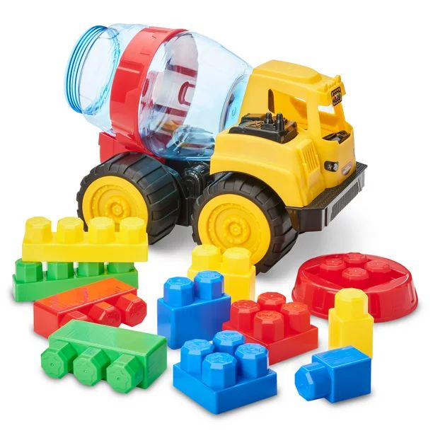 Kid Connection Construction Truck with Blocks Play Set, 11 Pieces - Walmart.com | Walmart (US)