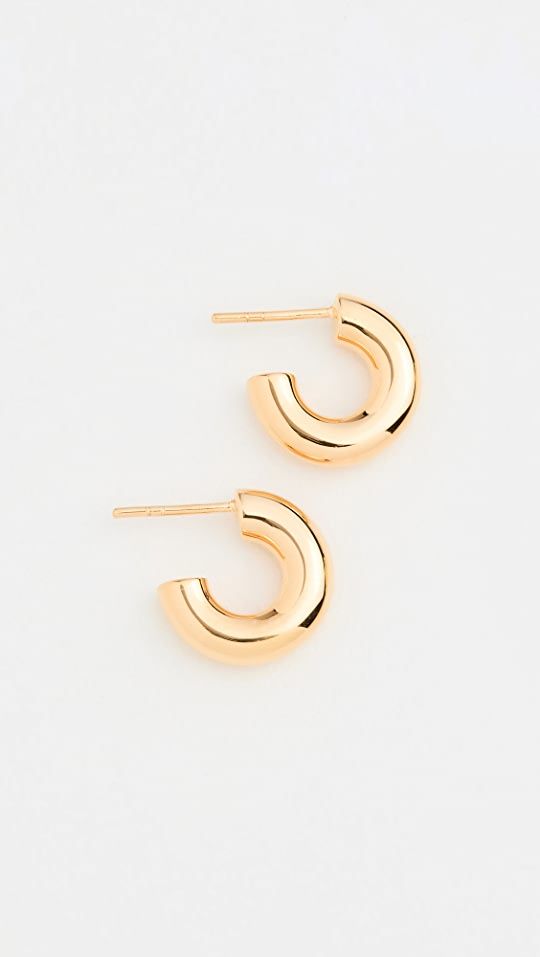 Gold Chubby Mini Hoop Earrings | Shopbop