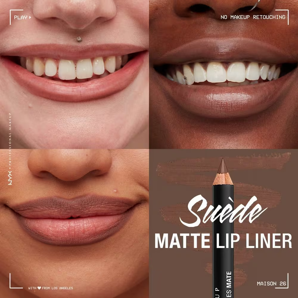 Suede Matte Lip Liner Velvet Soft Vegan Lip Pencil | Ulta