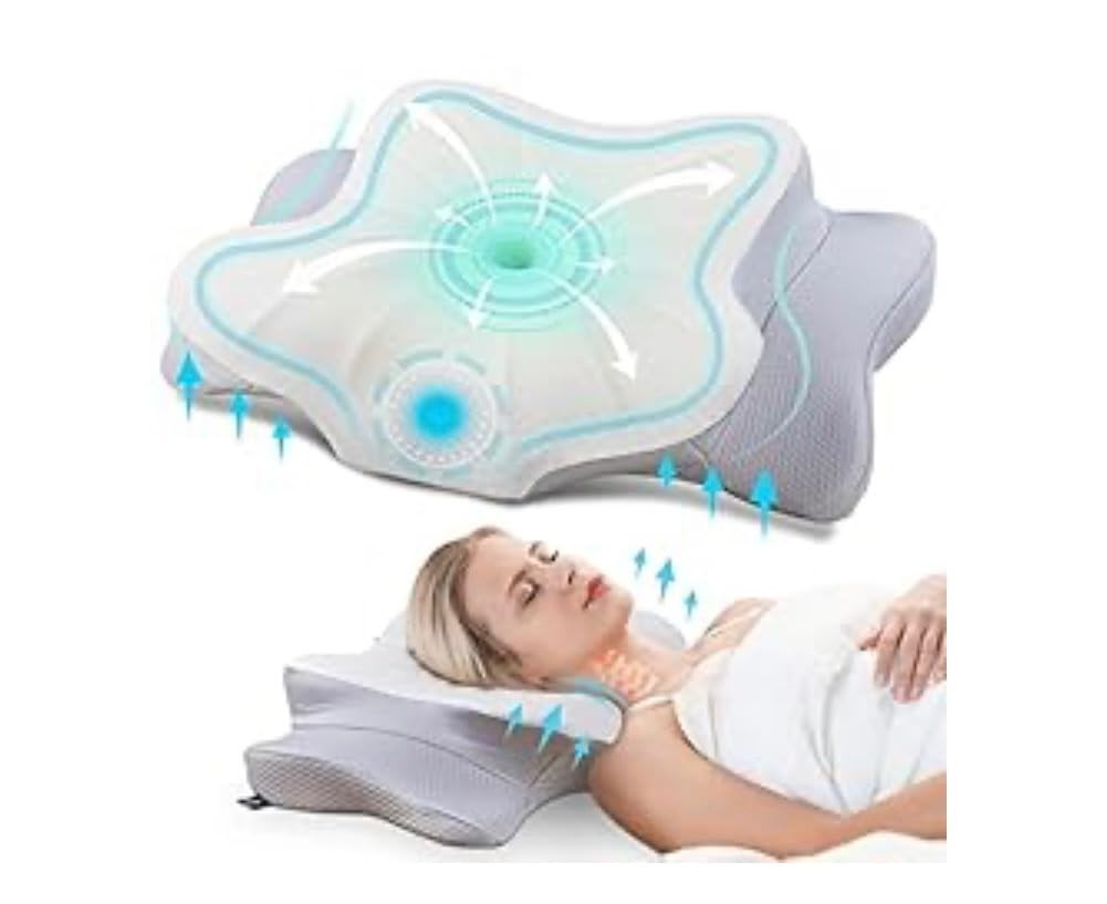 DONAMA Cervical Pillow for Neck and Shoulder,Contour Memory Foam Pillow,Ergonomic Neck Support Pi... | Amazon (US)