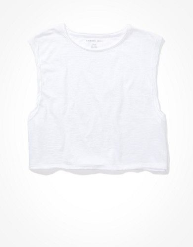 AE Twist-Sleeve Muscle Tank Top | American Eagle Outfitters (US & CA)