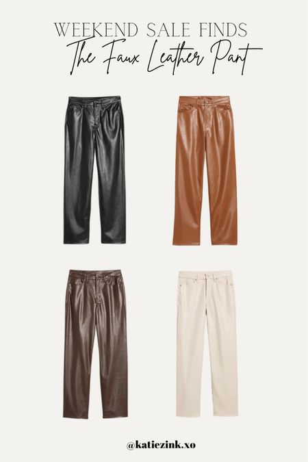 The straight leg faux leather pant 🙌🏼 
 


#LTKsalealert #LTKfindsunder50