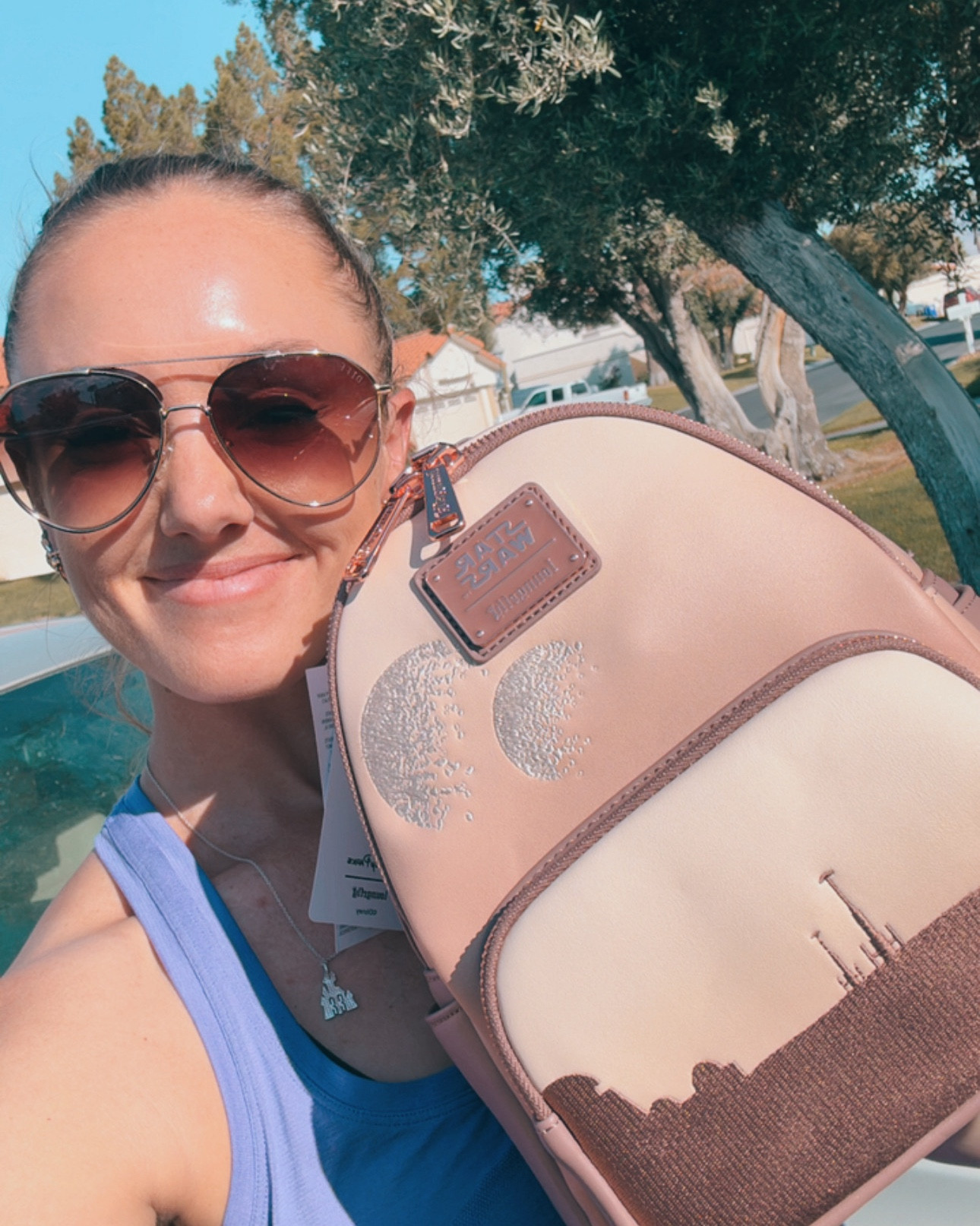 The Sands of Tattooine collection is available on Disneystore.com! I love this collection so much…had to get the loungefly of course. I finally have a non-Halloween Star Wars loungefly! 🥰